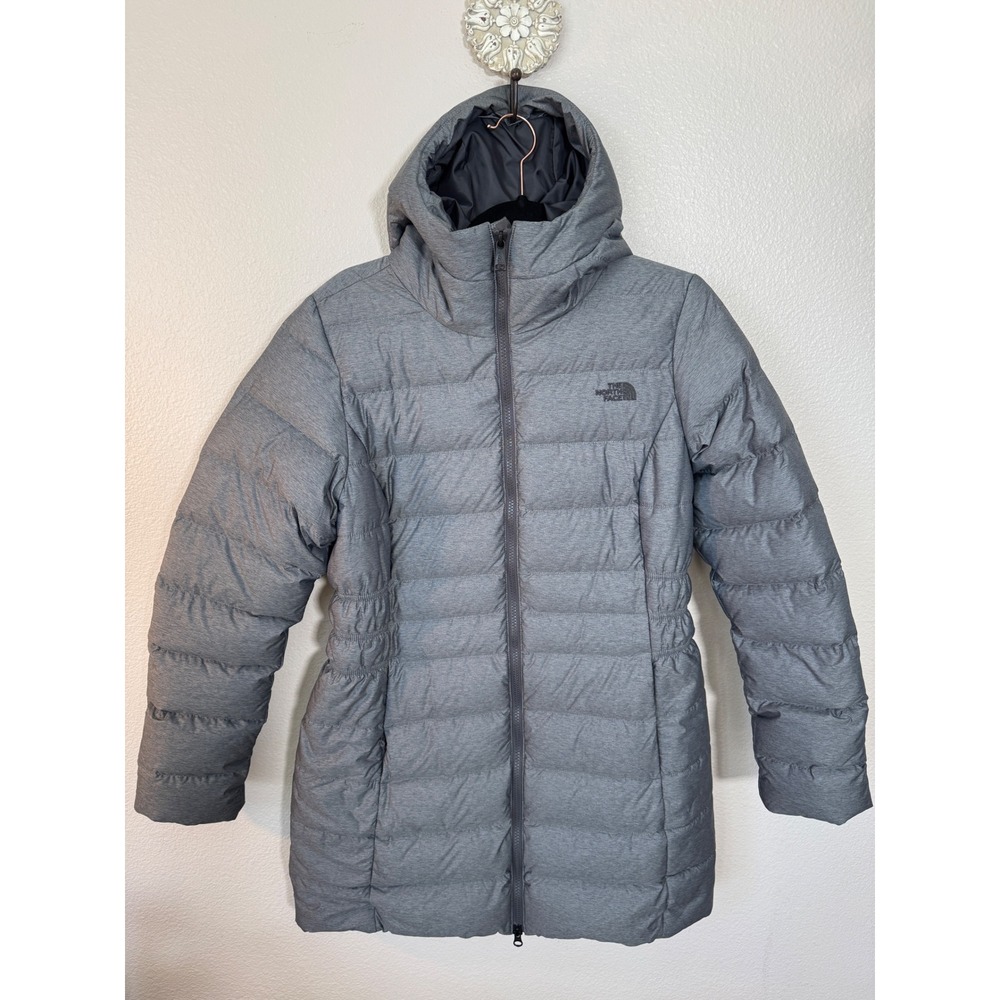 The North Face Women's Gray Insulated Hooded Parka Jacket Size Medium- Like New
